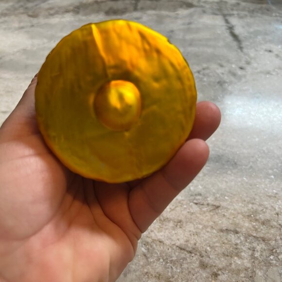 Hand-Painted Blown Glass Nativity Scene Christmas Bell Ornament - Picture 5 of 7